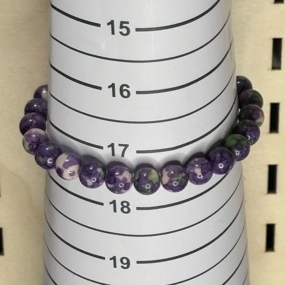 Handcrafted gemstone beaded bracelet - Picture 7 of 9
